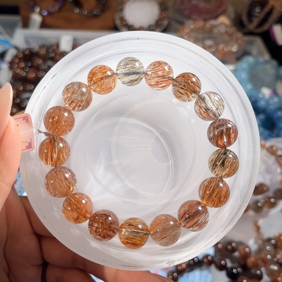 五***妍水晶手链未镶嵌黑金超12m