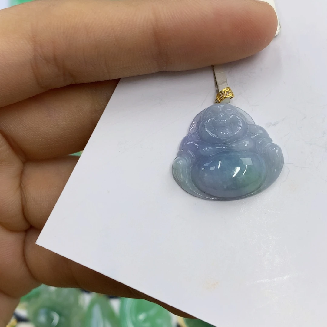翡翠18K金镶嵌颈饰翡翠