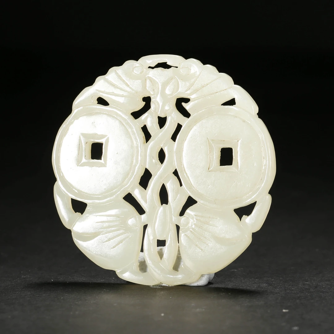 民国*福在眼前白玉佩/WBGS251011026/和田玉【北京文博】