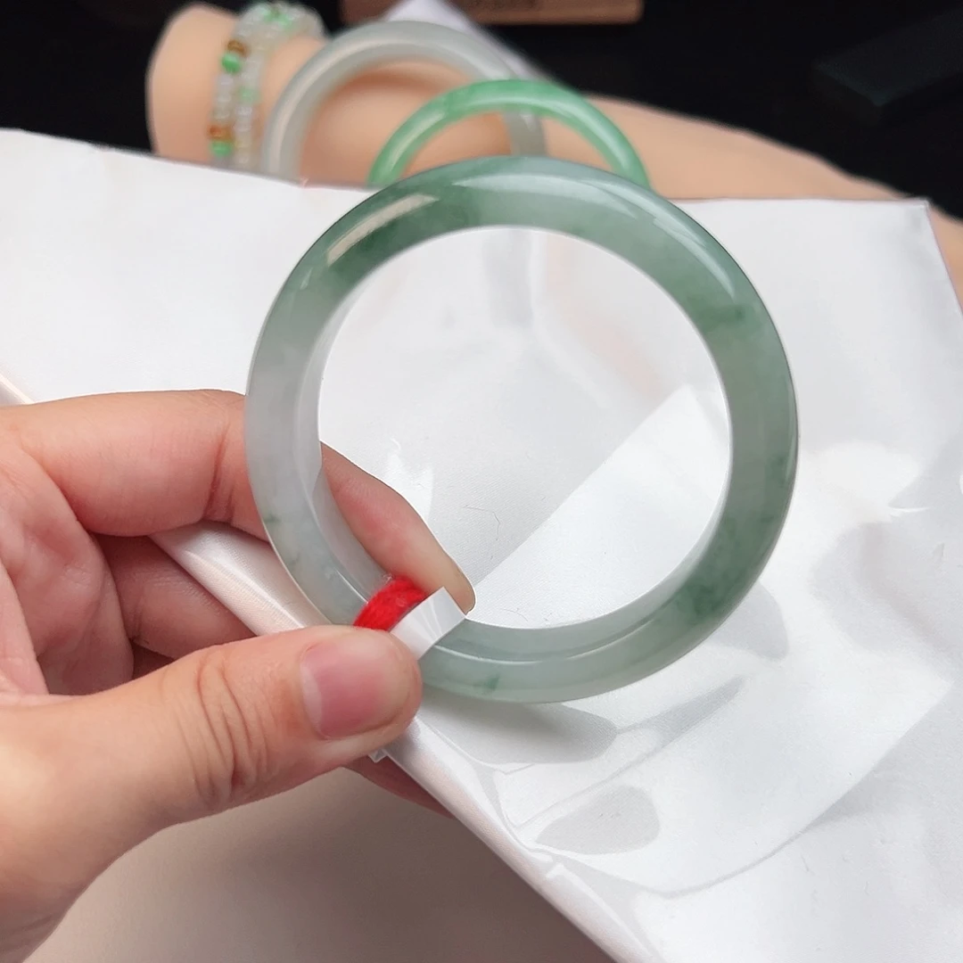 翡翠未镶嵌手镯b0707-6