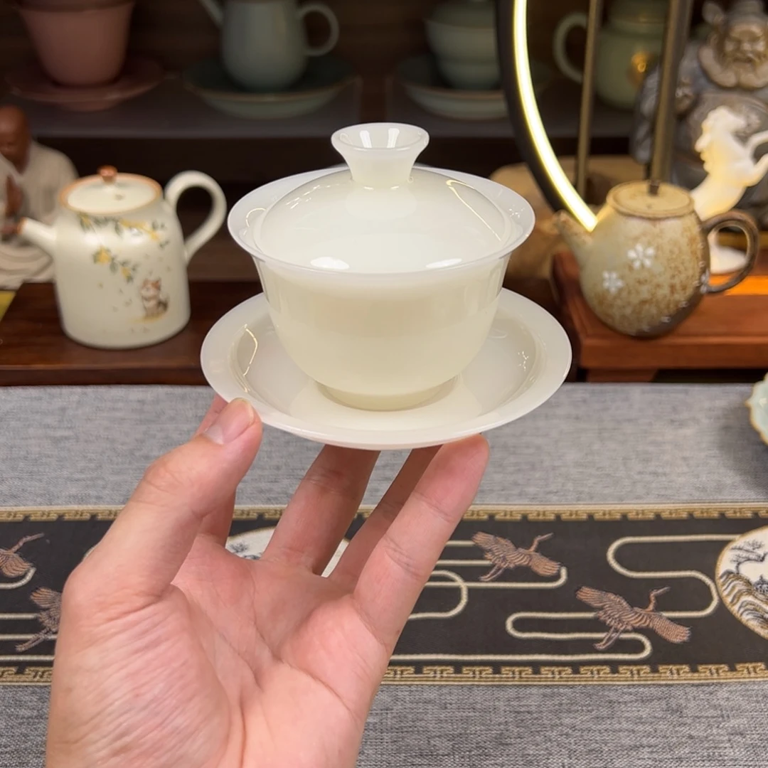 ᥫ***心陶瓷盖碗杯子茶壶