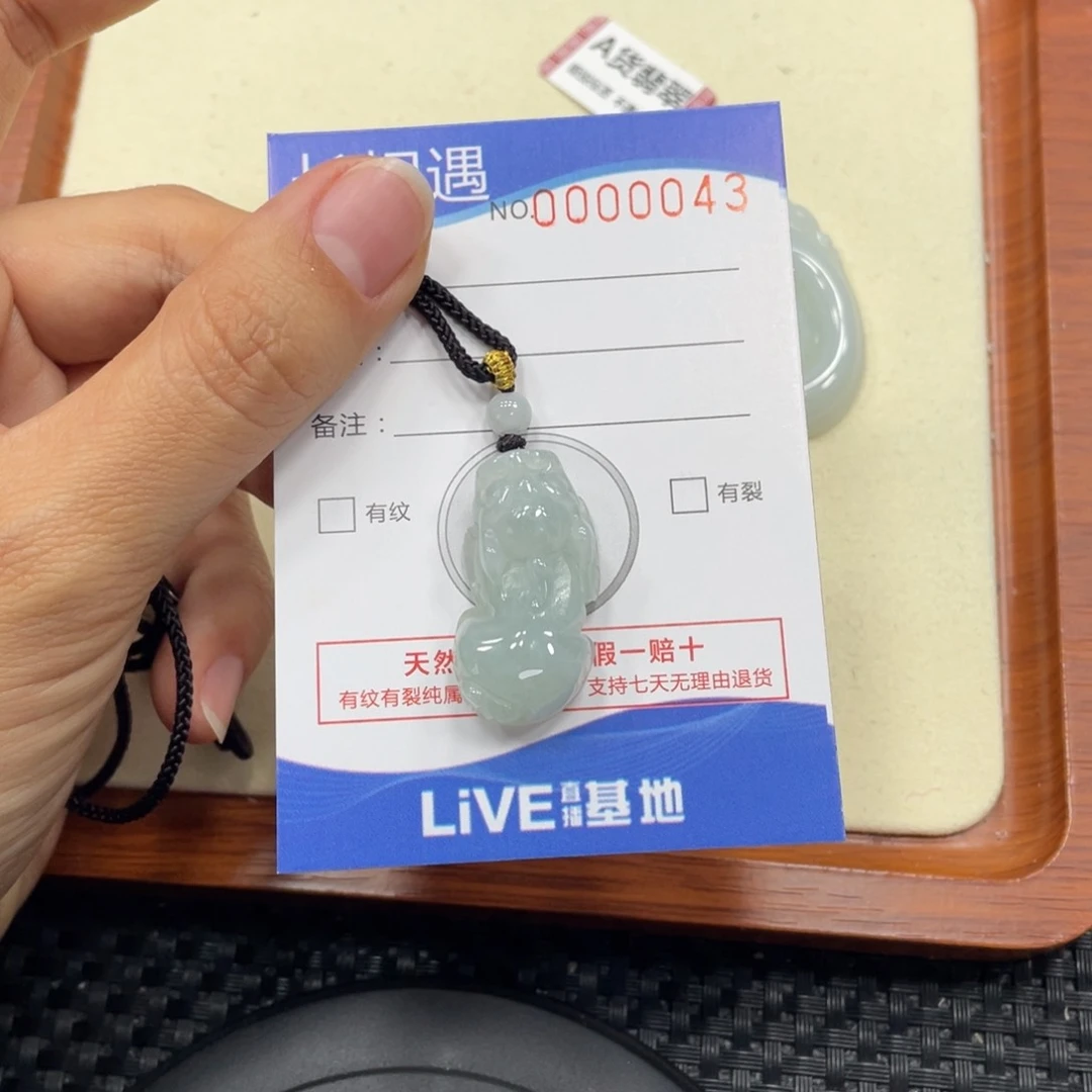 颈饰未镶嵌翡翠翡翠吊坠x0043