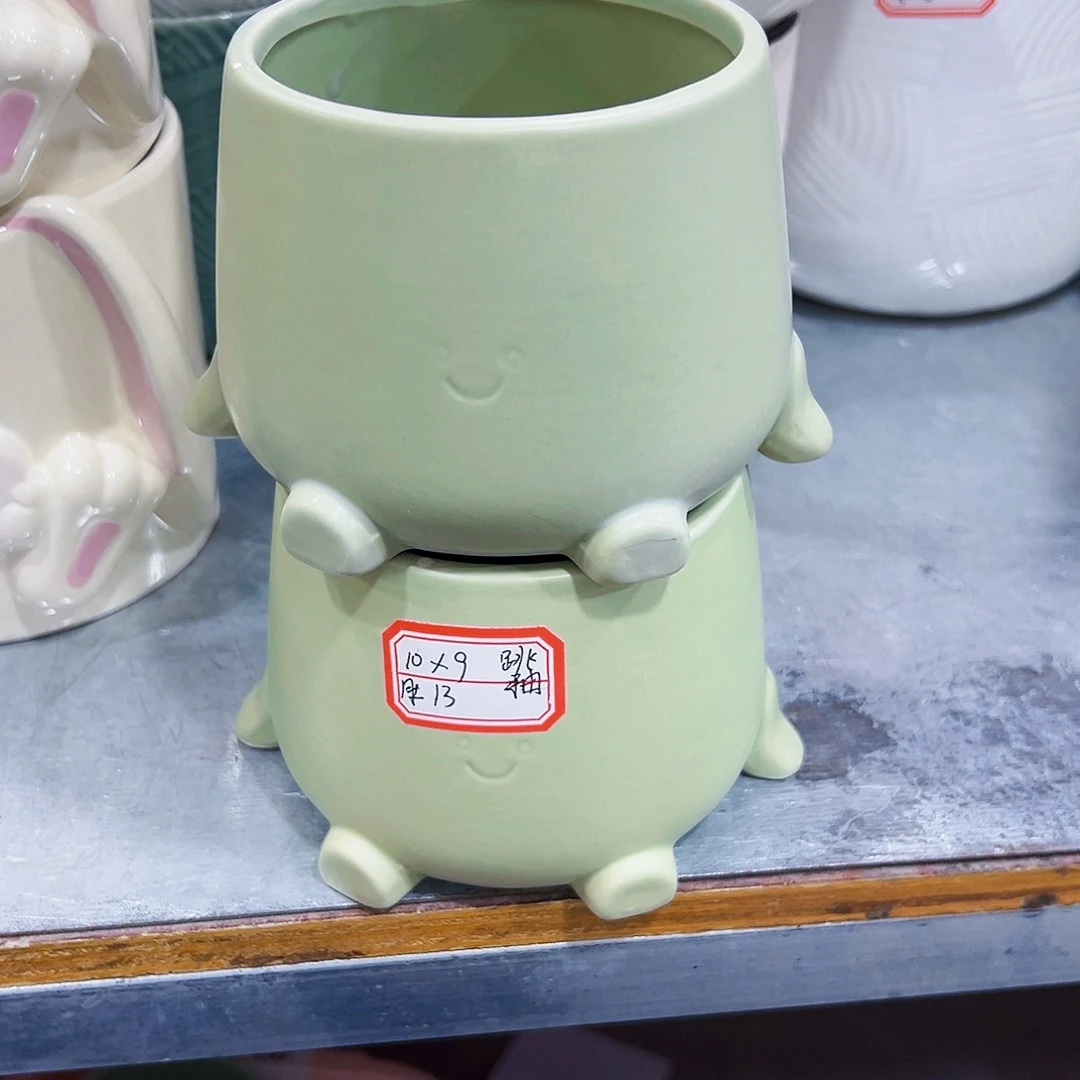 外贸尾单陶瓷花盆凑单10米包邮