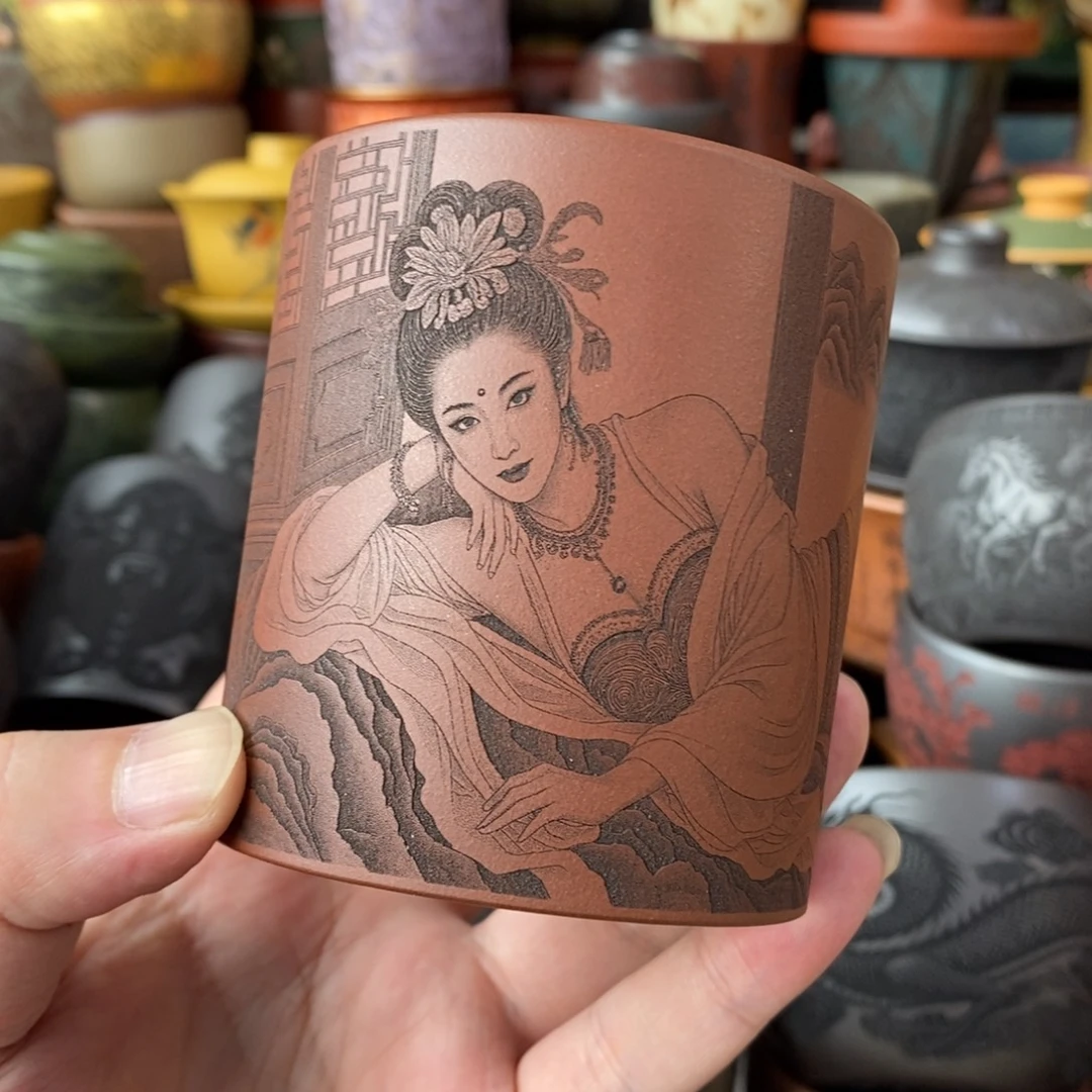 宜兴全手工紫砂杯