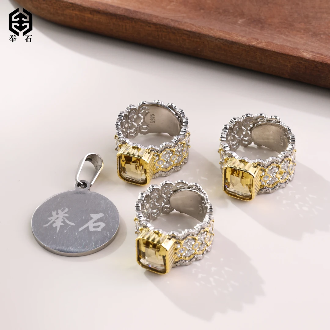 【举石精选】X0704-1233-19063水晶戒指（一件/多样性发）H