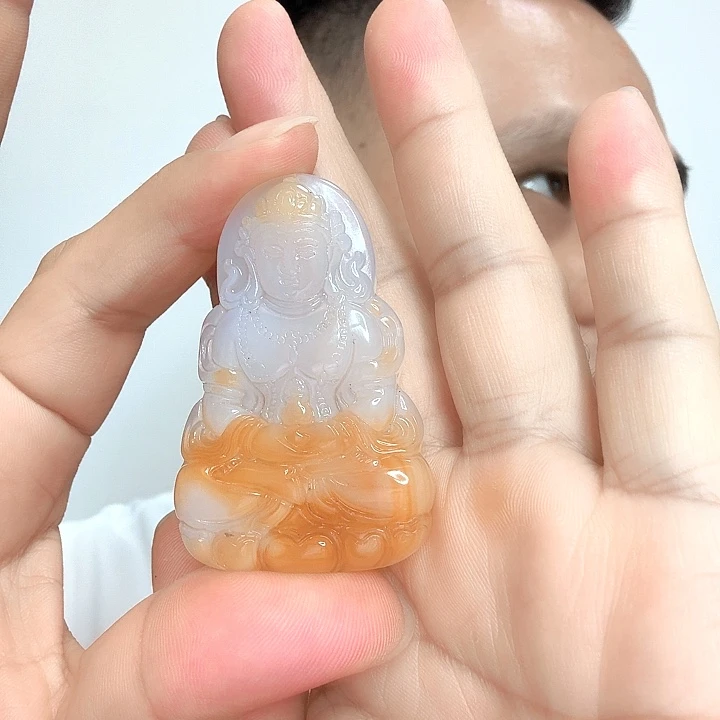 玛瑙/玉髓颈饰未镶嵌绿度母