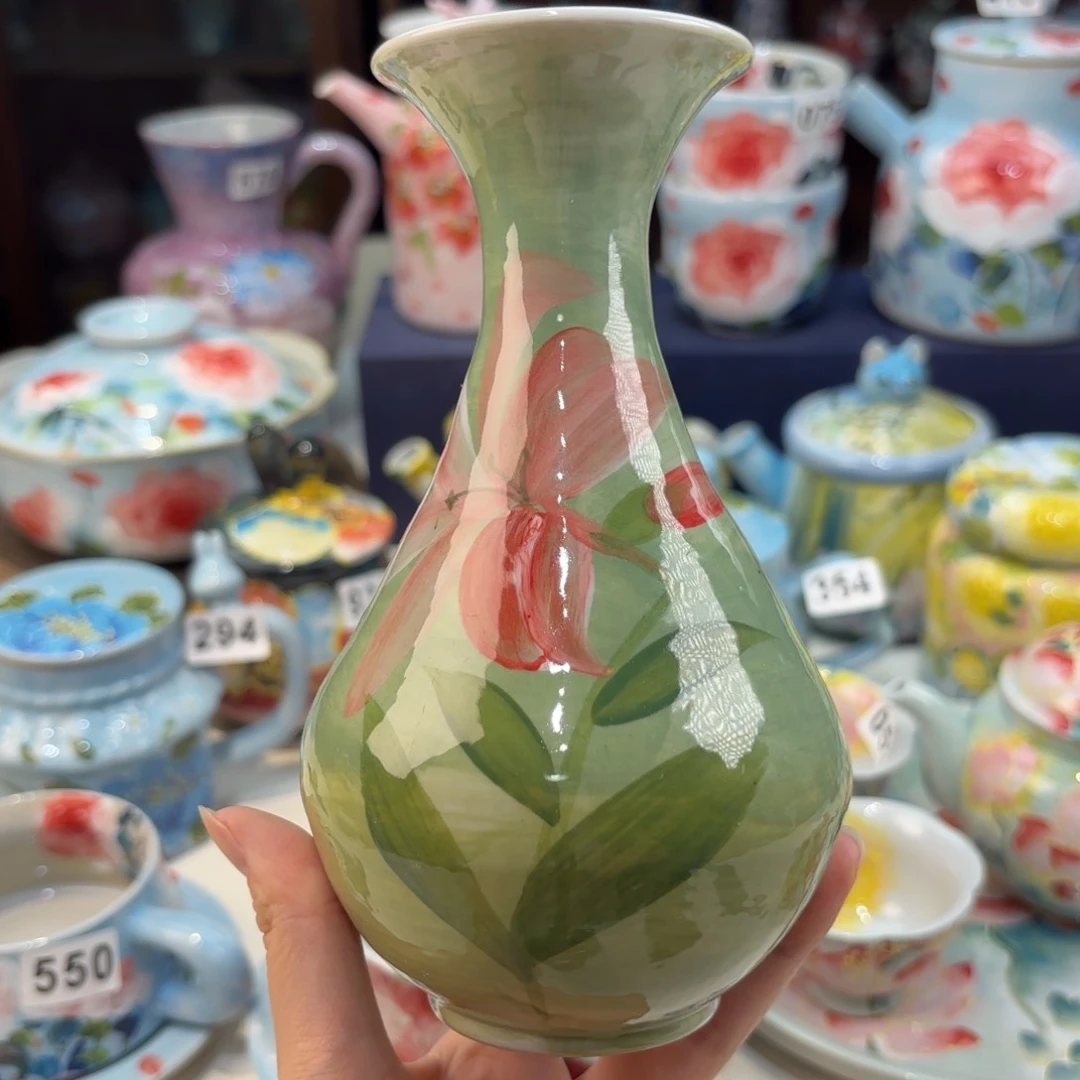瓷片景德镇手绘高温釉下彩陶瓷茶具
