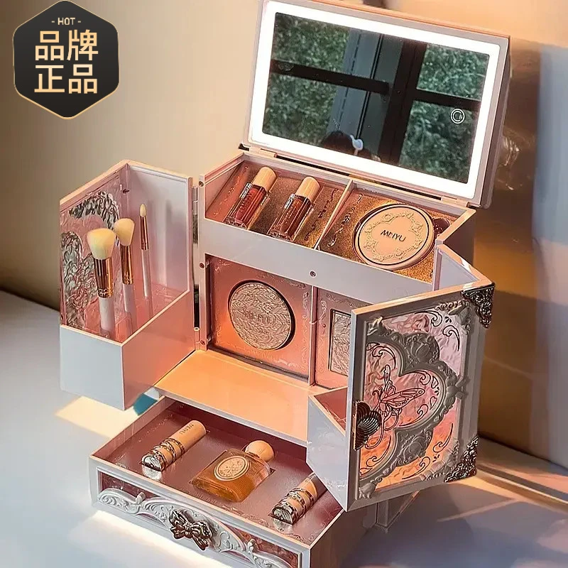 法国兰冠护化妆品套装七夕情人节送女友唇釉生日礼物彩妆口红礼盒