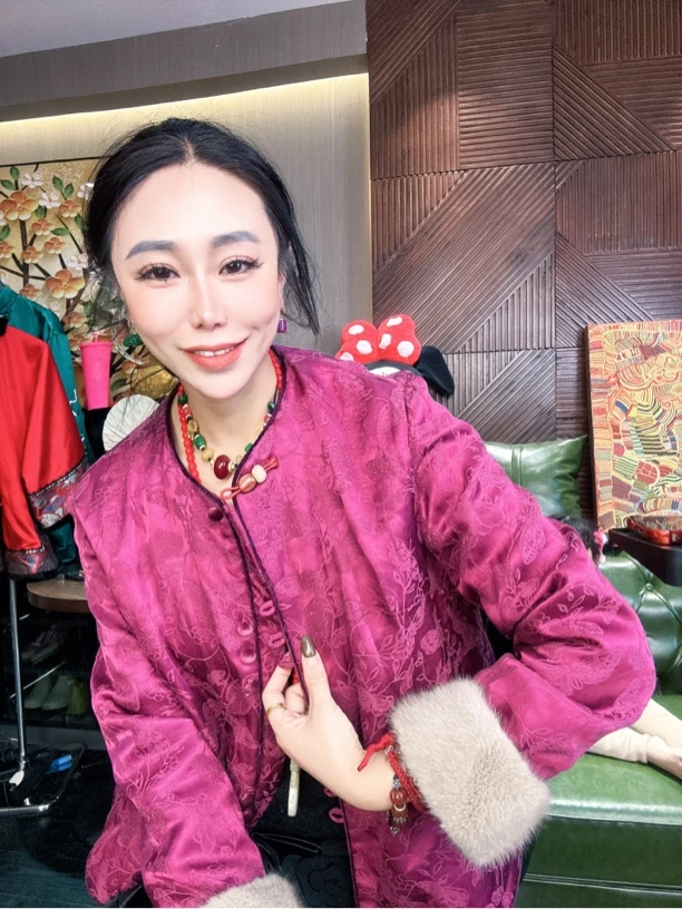 6975#《新年》日常新中式重工满绣宝藏国服外套百搭宽松棉外衣