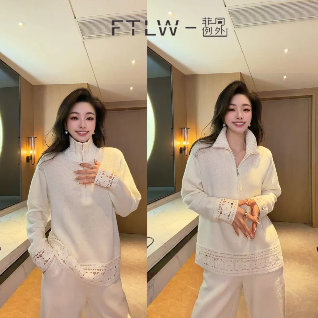 板熙FTLW-【柔光月白】高级感气质时尚优雅女装羊毛上衣-4090