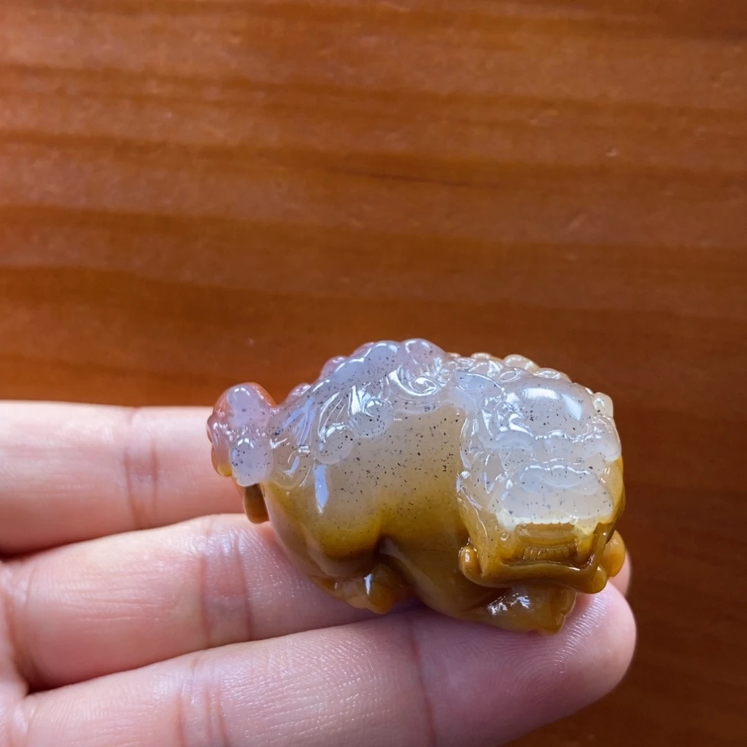 石英质玉（黄龙玉）未镶嵌颈饰