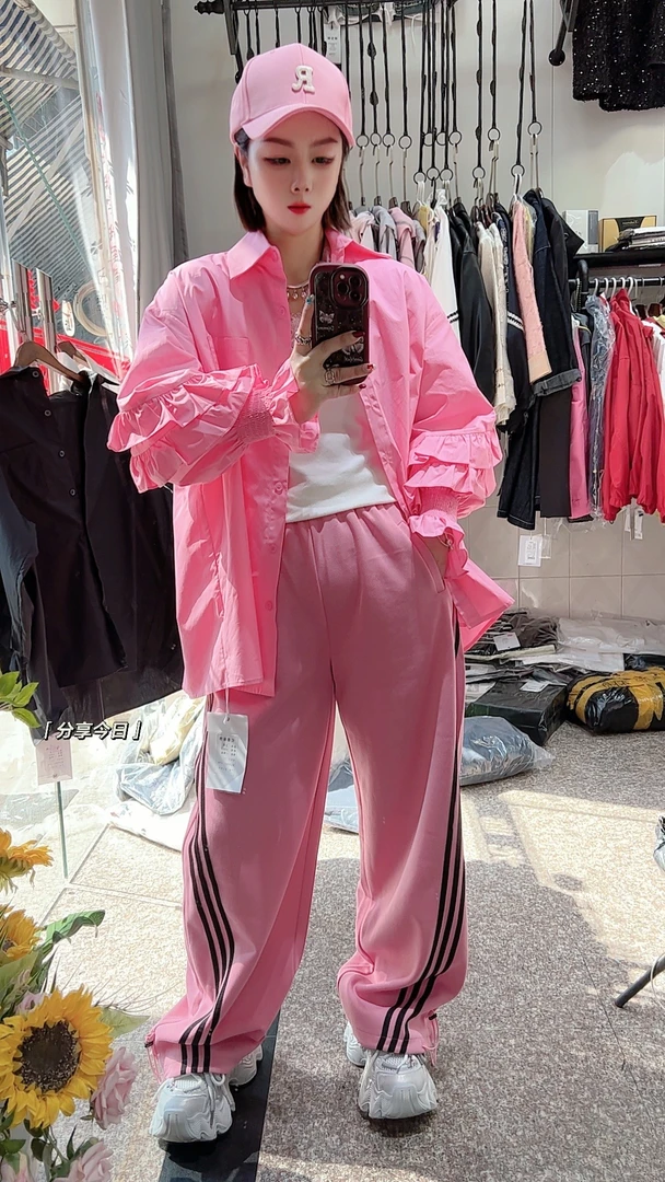 春装新款 欧货荷叶边大版衬衣福利