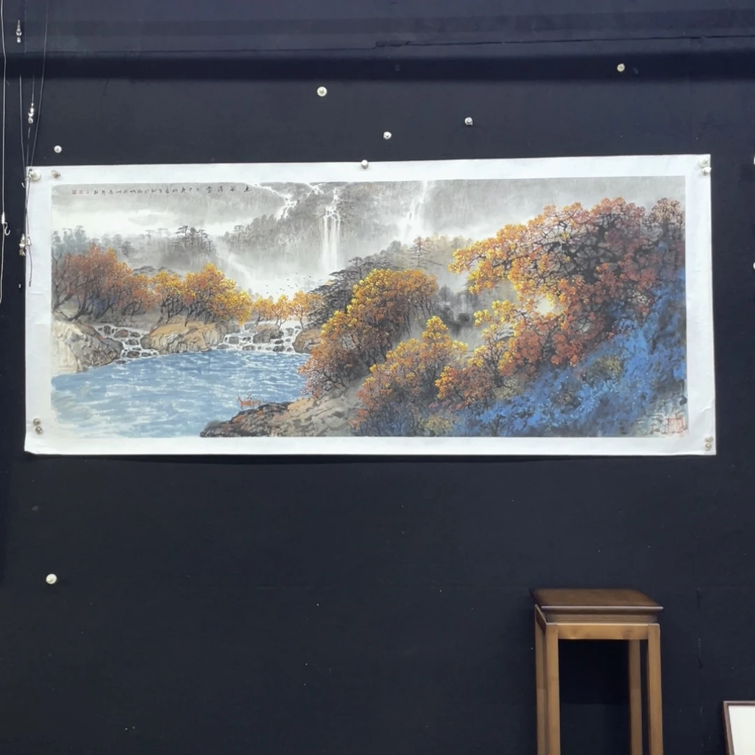 国画手绘国画，精品山水，李有训