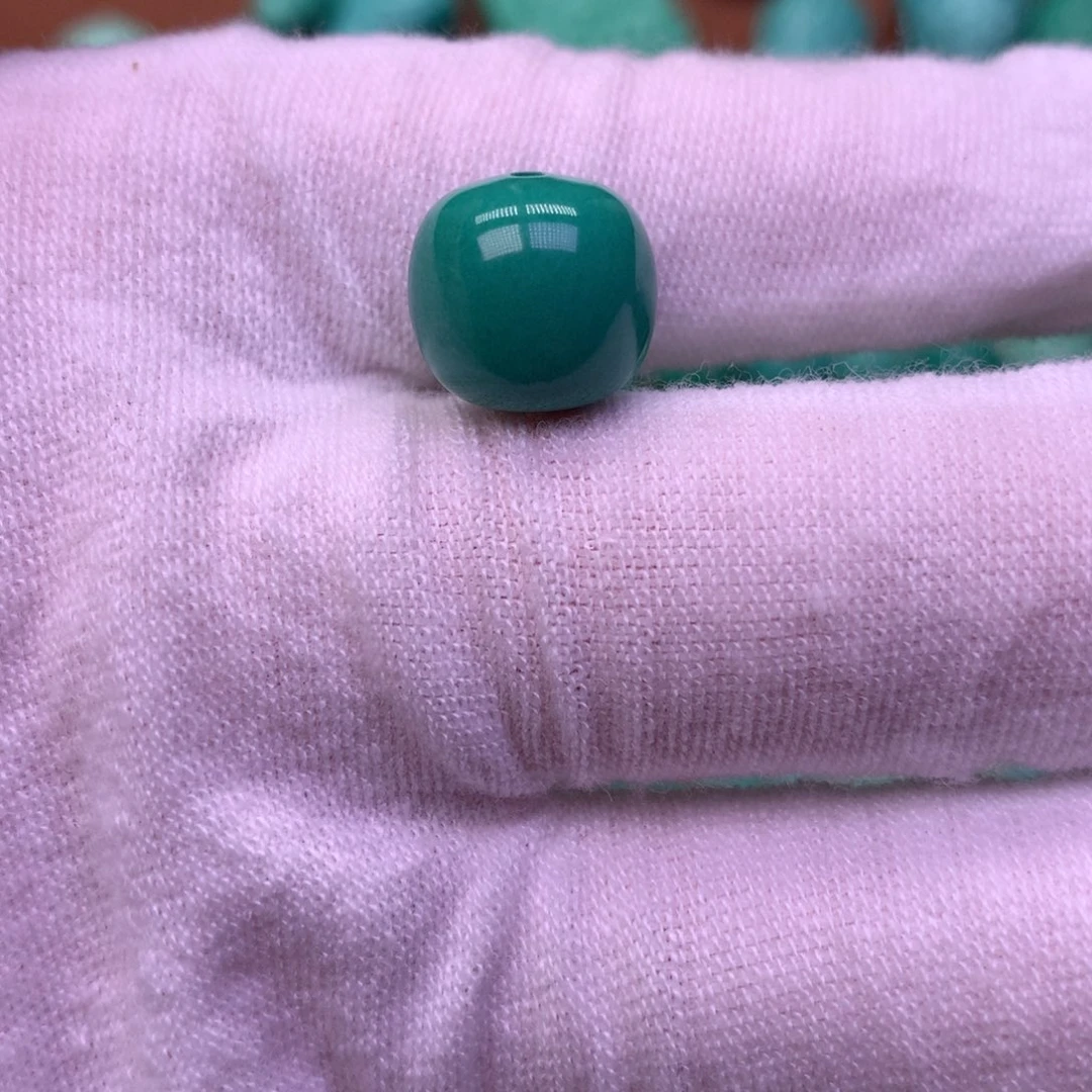 原生态散珠配珠老型深绿色卡12