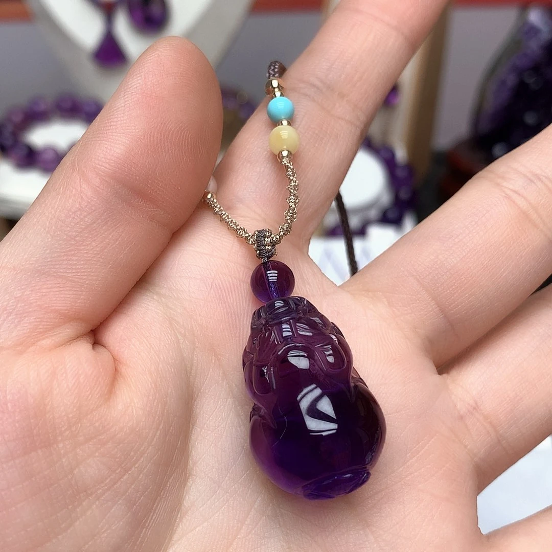 貔貅吊坠未镶嵌紫晶包***儿