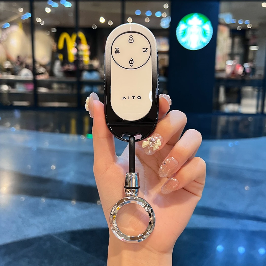 适用2026新款问界M7钥匙套专用纯电增程Ultra四驱版车包金属壳扣