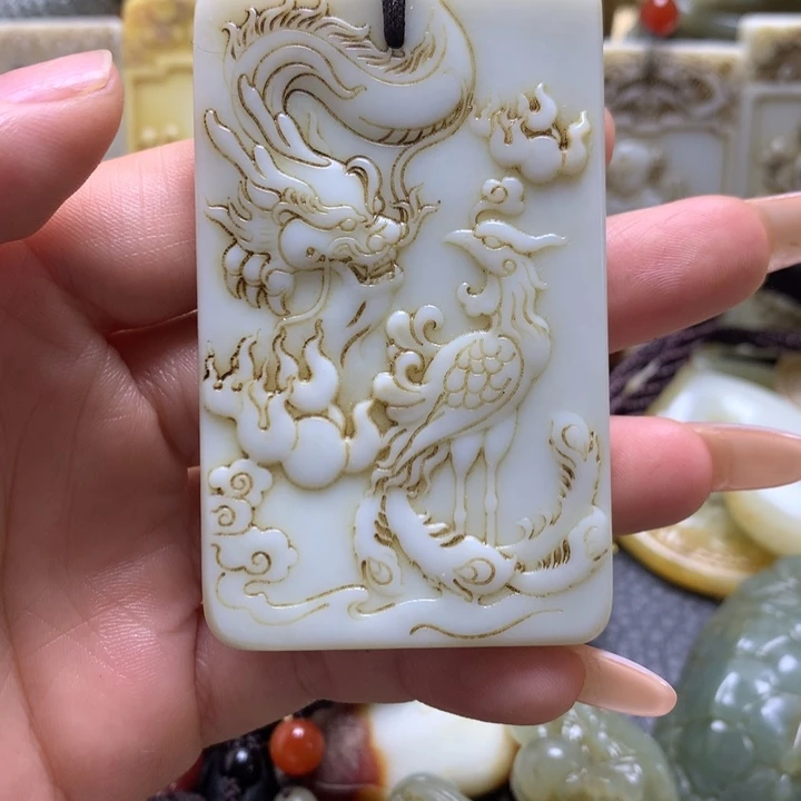 和田玉未镶嵌挂件用****7