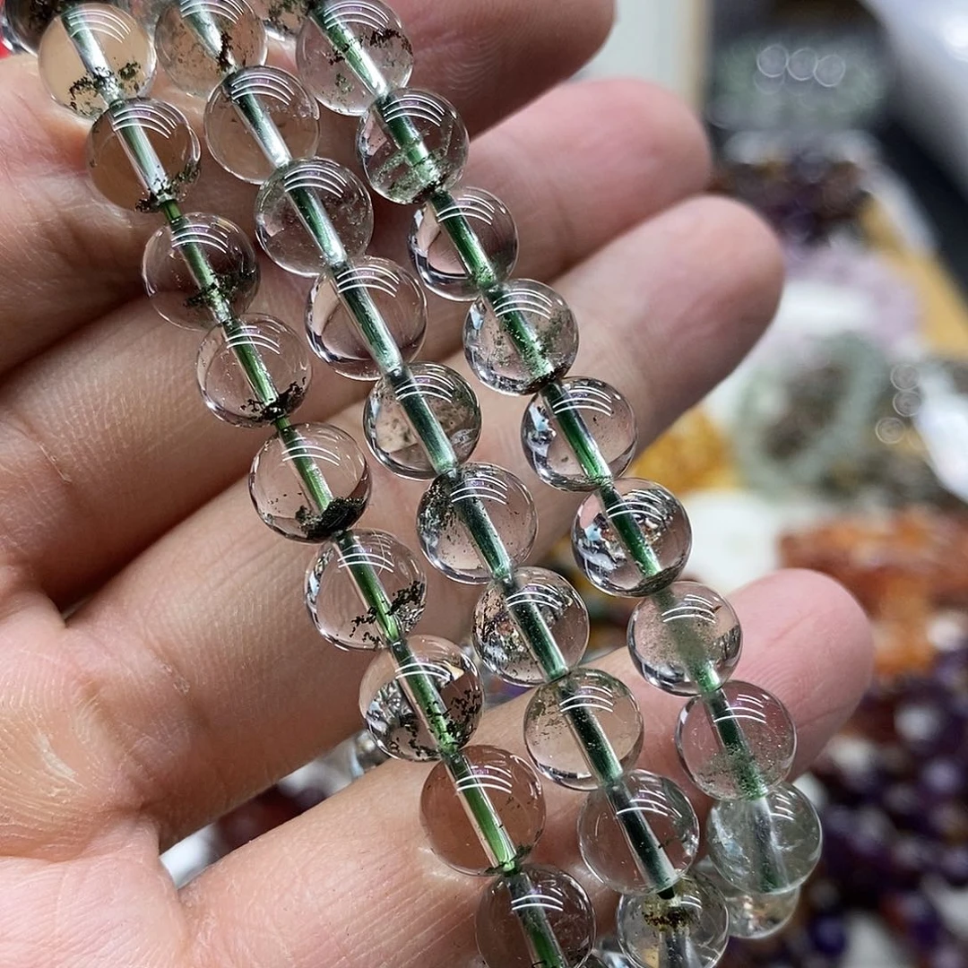 水晶手链未镶嵌多样性发货发一条