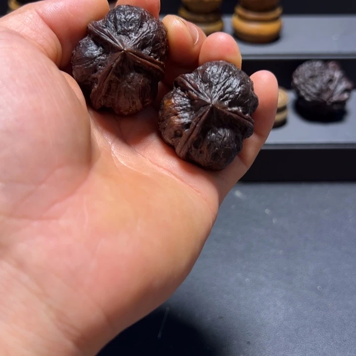把件文玩核桃B金玉三棱40