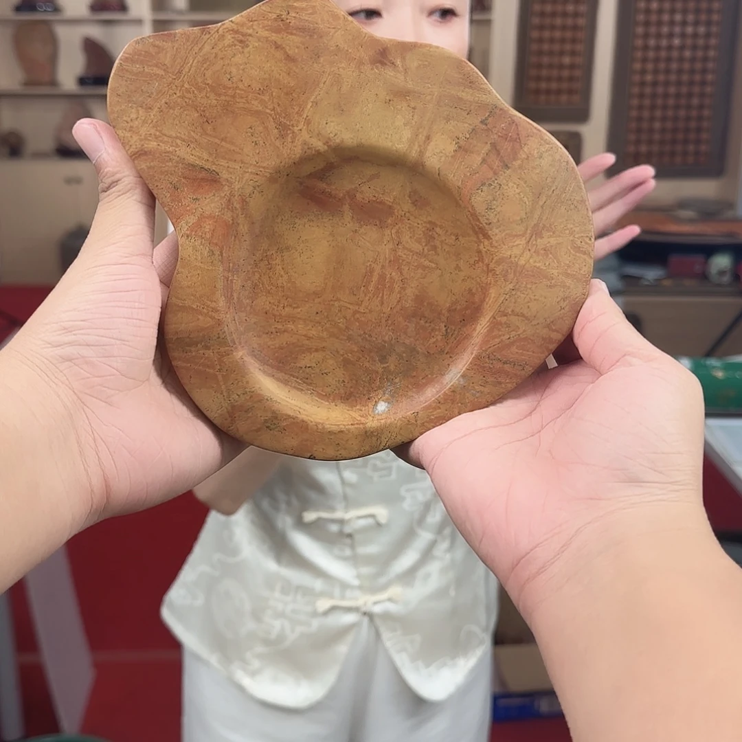 泗水砭石小盘多用砚台茶台凉菜盘