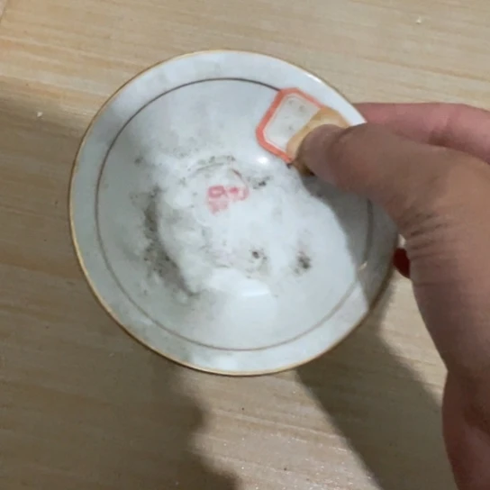 瓷片陶瓷陶瓷10厘米红叶金镶玉果