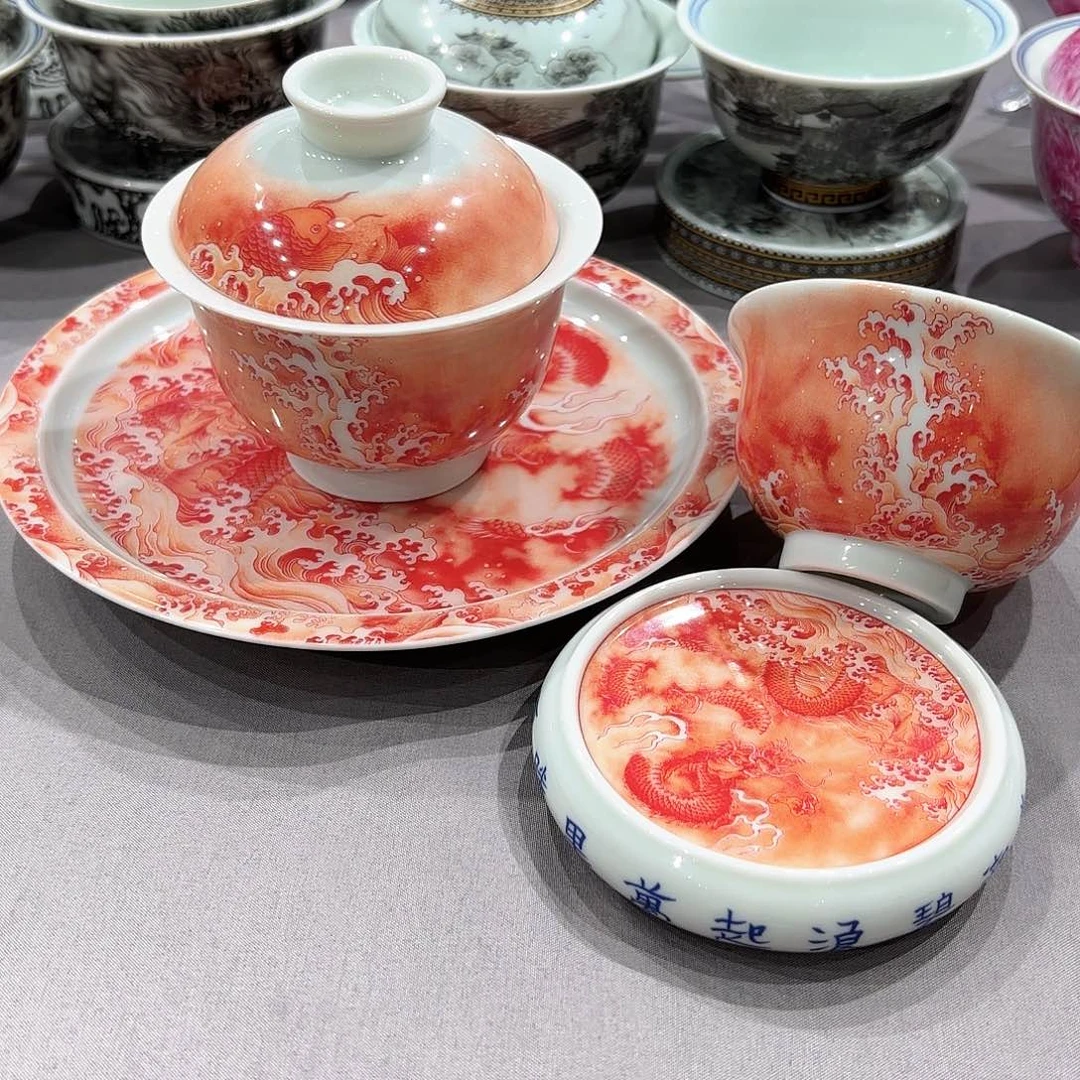 瓷片景德镇瓷器精品陈列