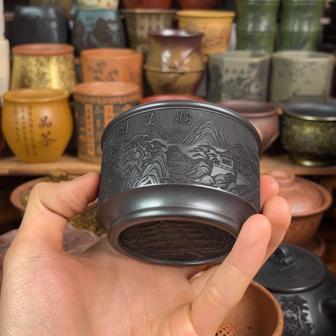 茶杯紫砂宜兴原矿紫砂杯茶具