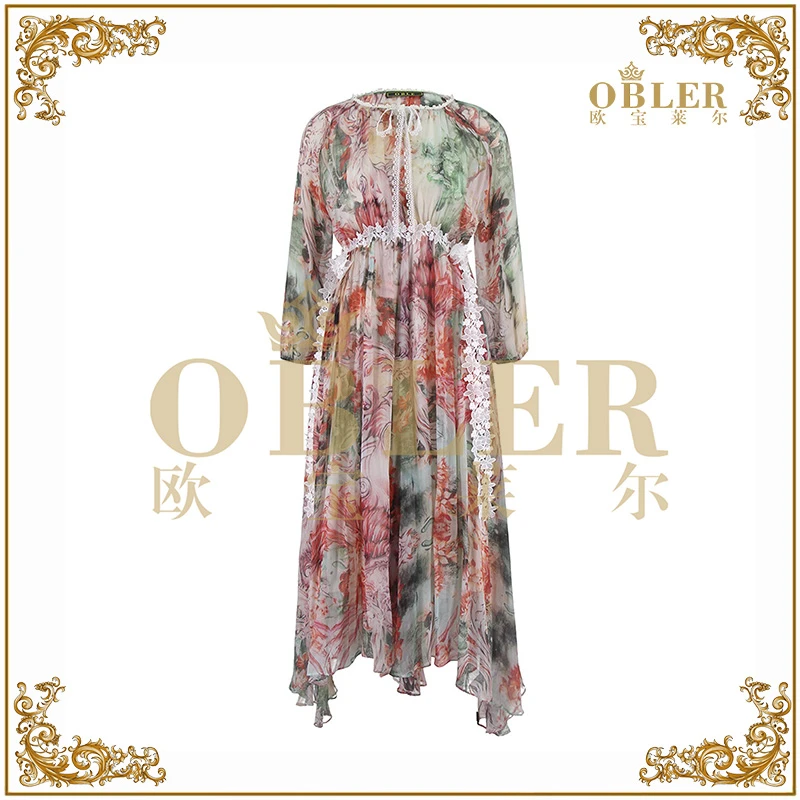 【高高甄选】OBLE欧宝莱尔女装2025新款连衣裙22-151
