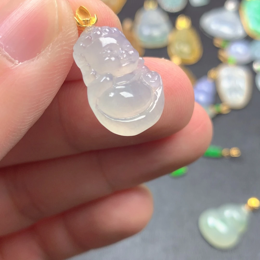 【闪购商品】颈饰18K金镶嵌翡翠翡翠