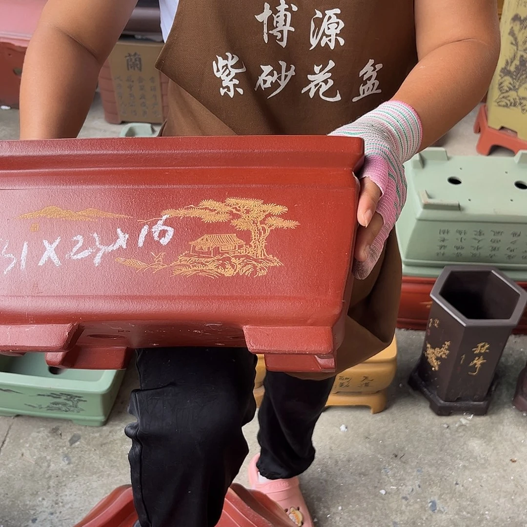紫砂花盆盆景艺术
