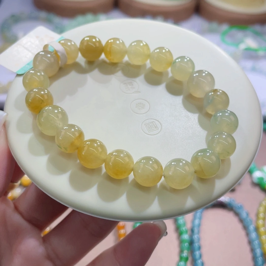 未镶嵌手链翡翠卡9-10