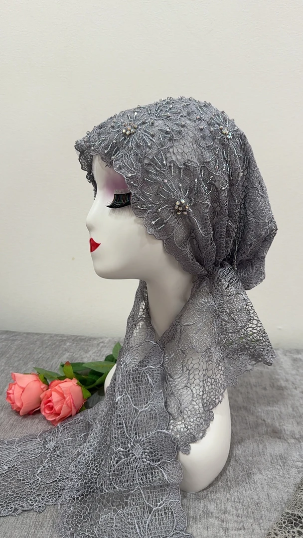 民族风夏日头巾双层镂空百搭