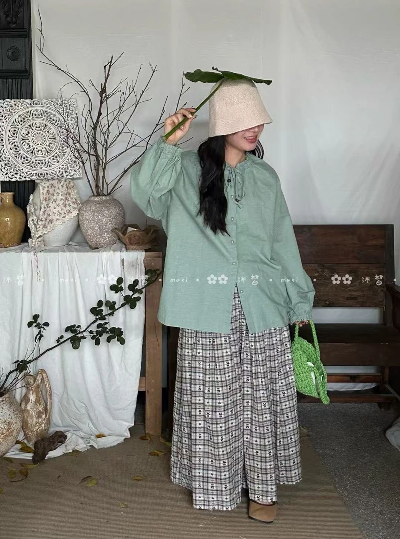 叨叨推荐款 MX#1210#花边领系带衬衫（春季新款）FL