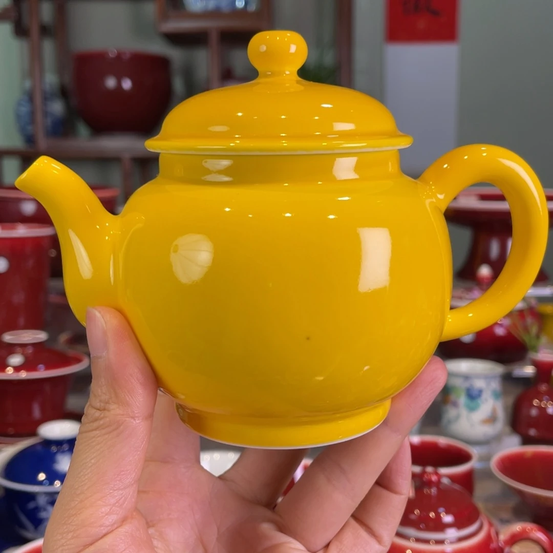 ?****口清欢雅玩原矿帝王黄壶