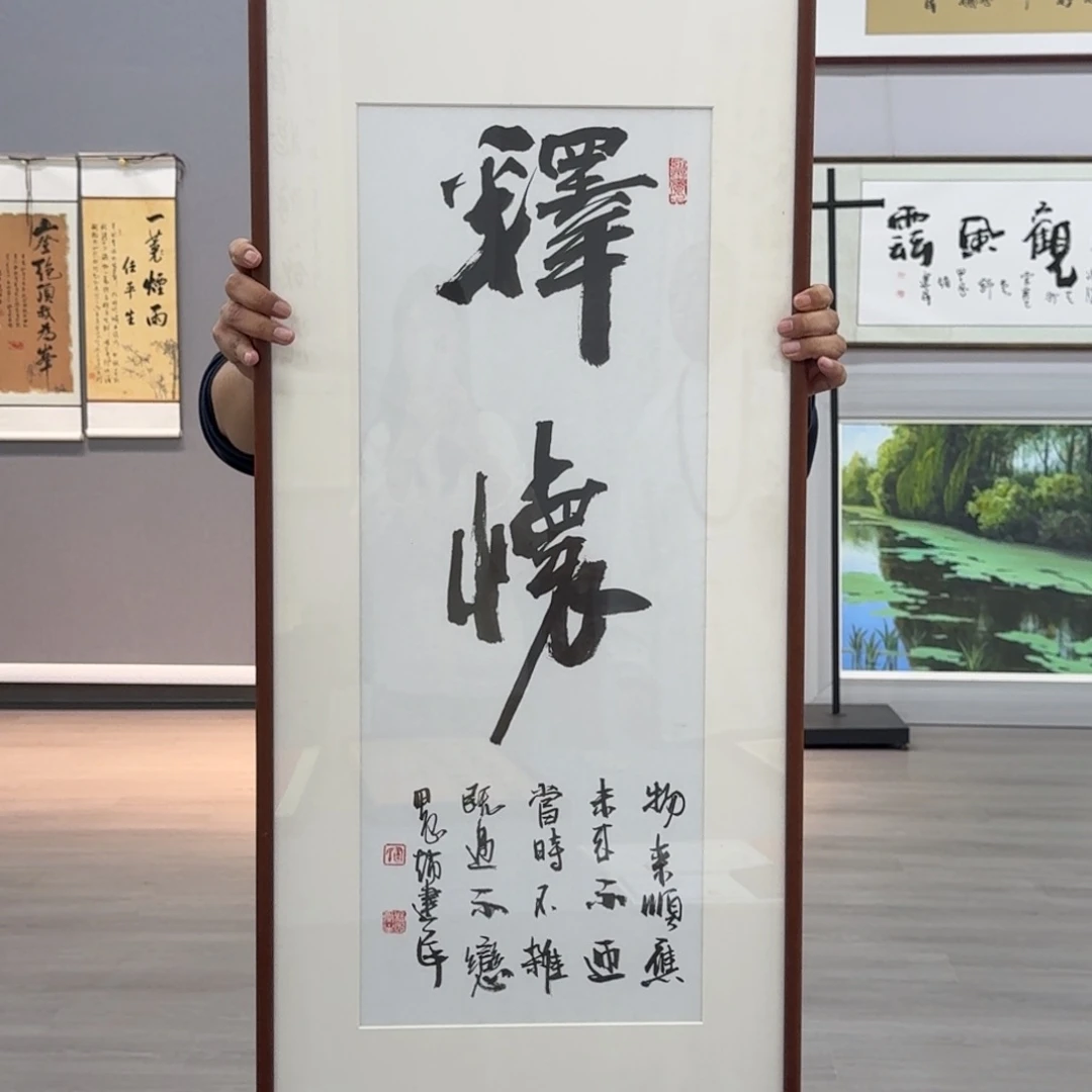 书法赵建民老师释怀作品