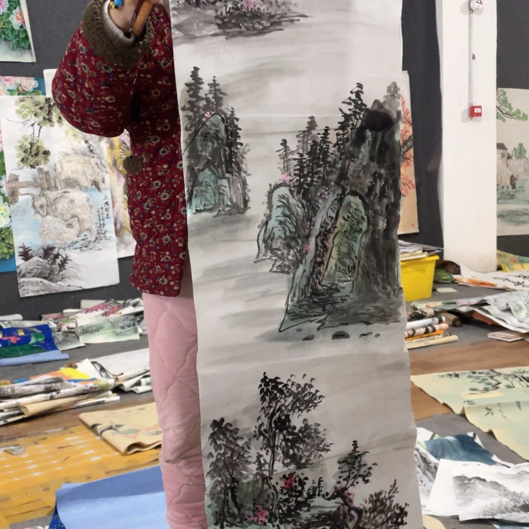 国画国画作品画心一张