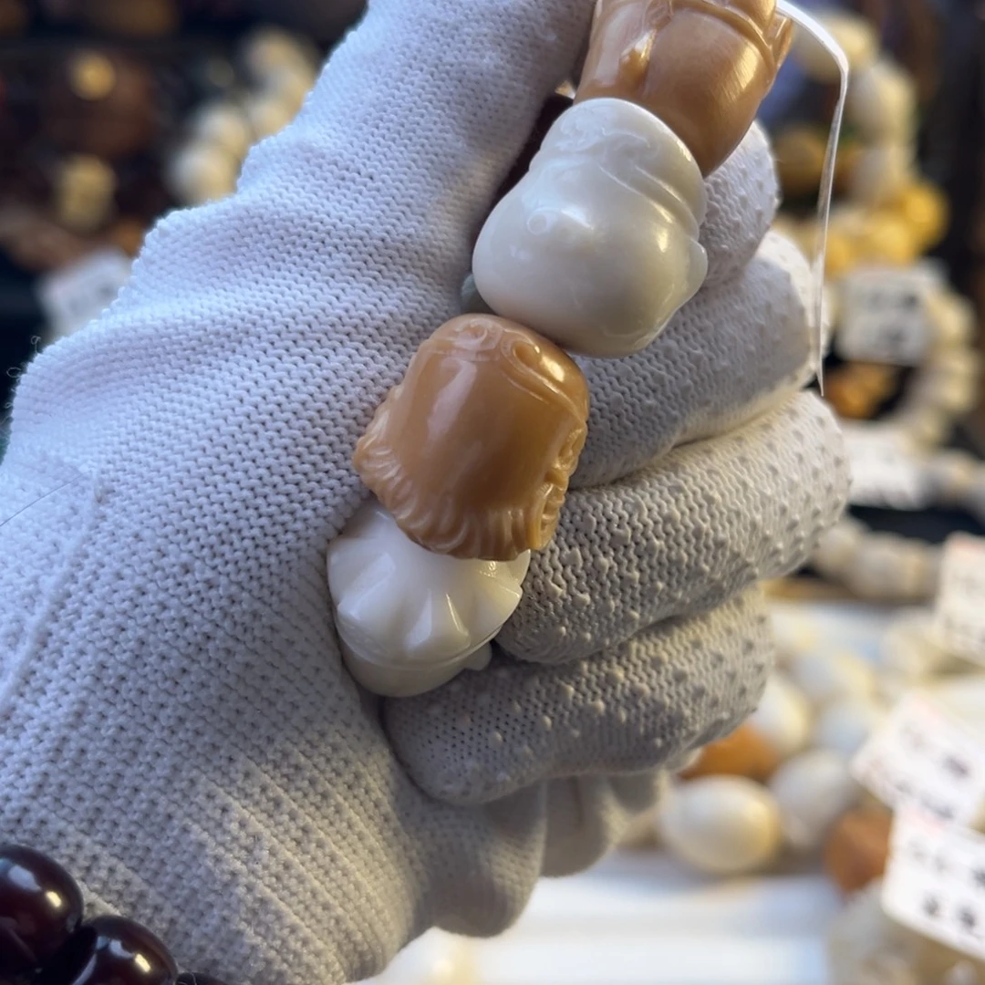 宝***园手串菩提根/象牙果宝贝专属白色师徒四人各一个