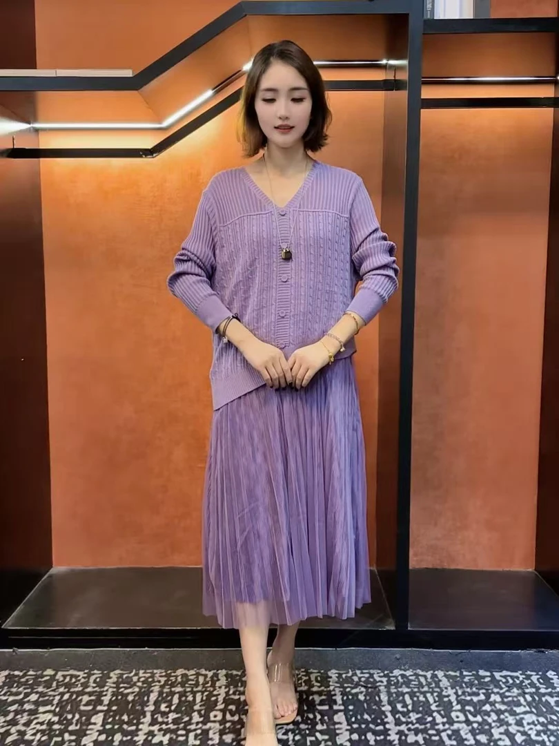 43 秋冬百搭显瘦针织纱纱连衣裙
