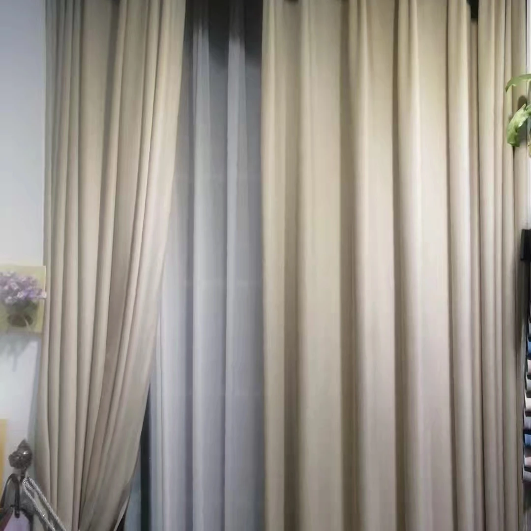 高端植绒奶茶色轻奢贵气柔软垂顺带肌理纹品质超棒