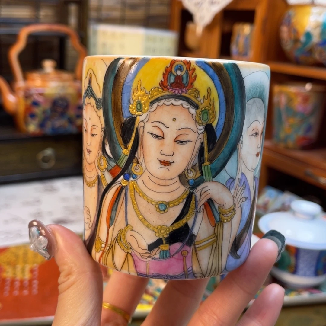 手工制作美人菩萨杯杯