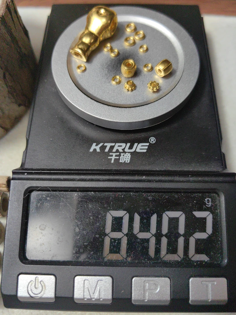 足金999三通弟子珠黄金手串配饰
