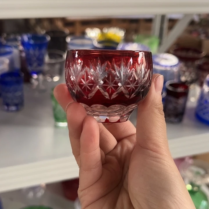 水晶玻璃平底款微瑕一个