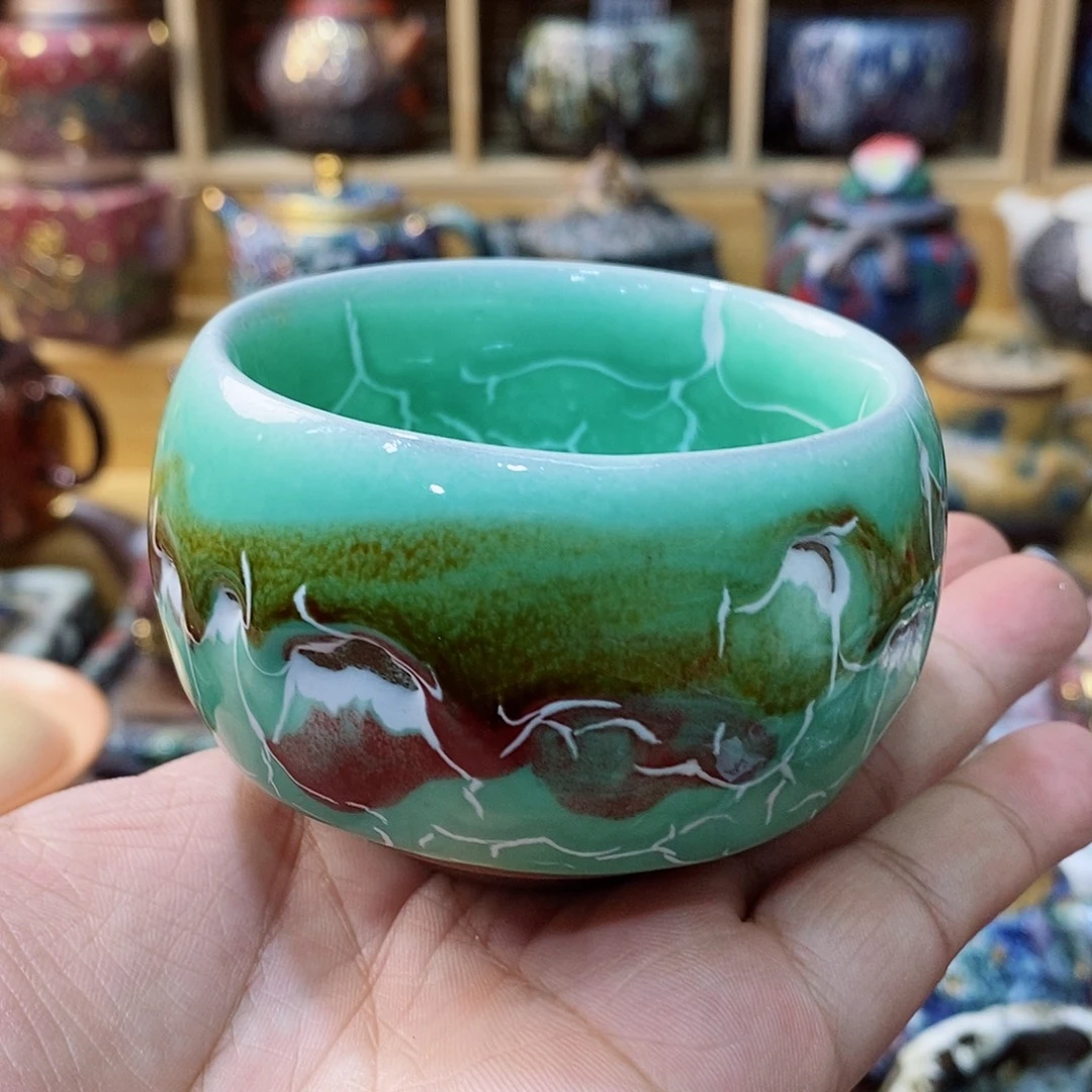 粗陶志野柴烧茶器