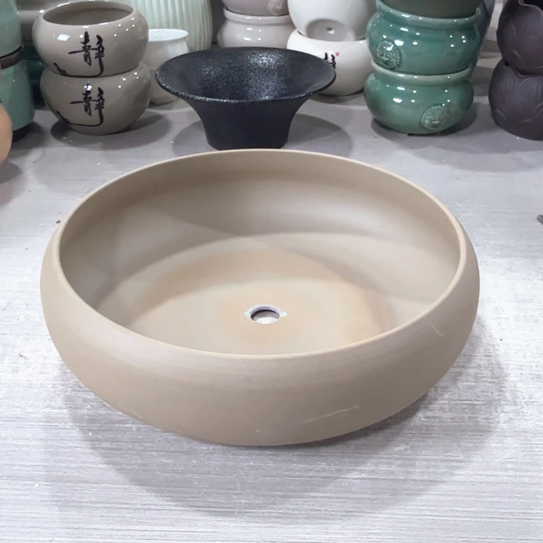 口径  22*7.5陶瓷绿植多肉微瑕花盆