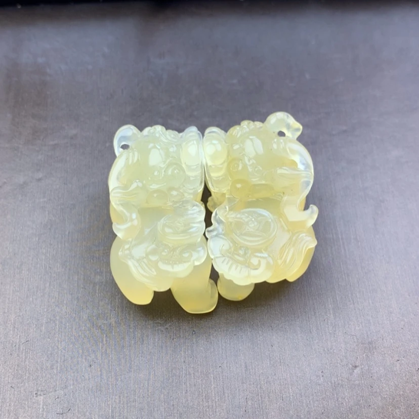 【闪购商品】石英质玉（黄龙玉）未镶嵌颈饰安*，