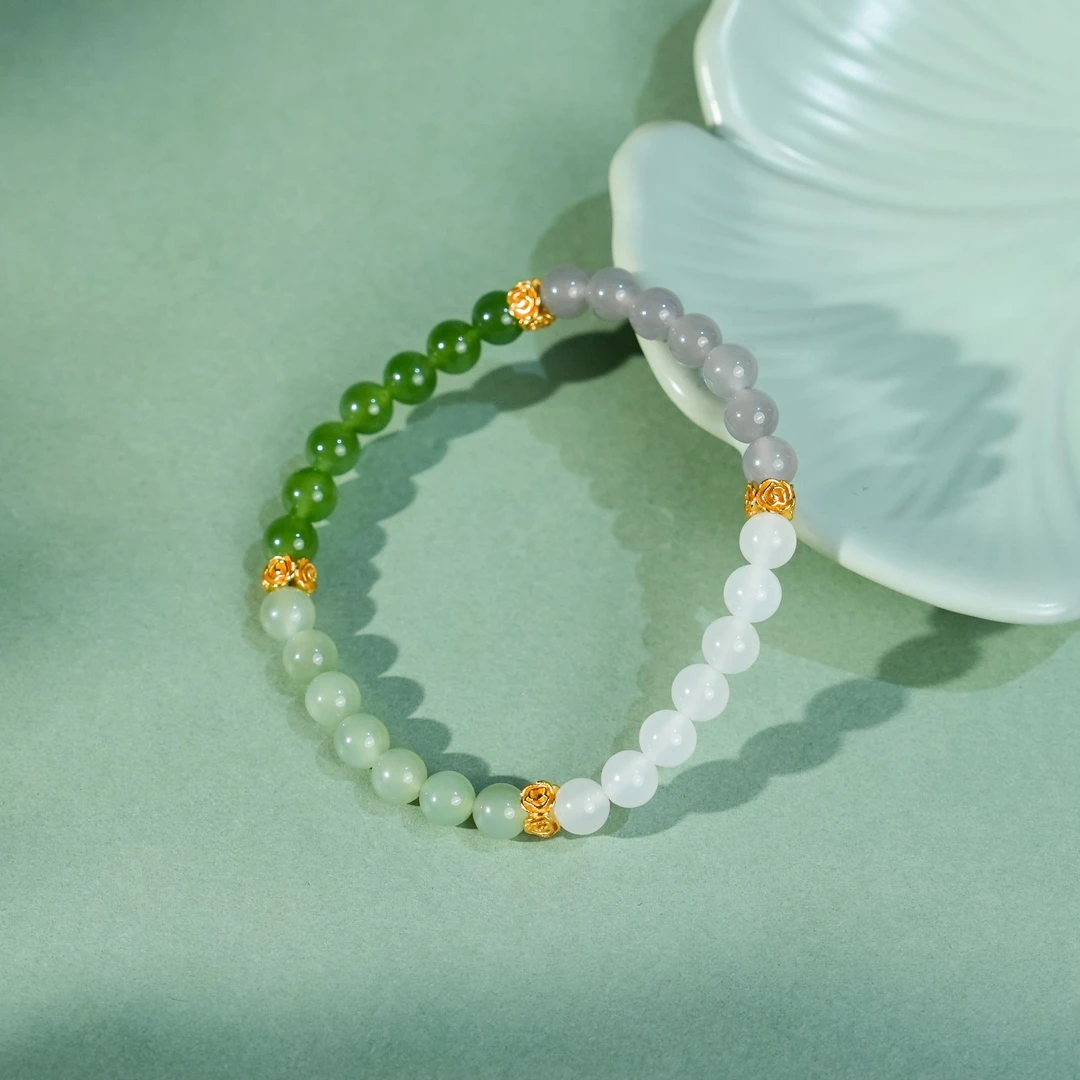 和田玉手串-约卡6mm-GJX06-JX|BHT6