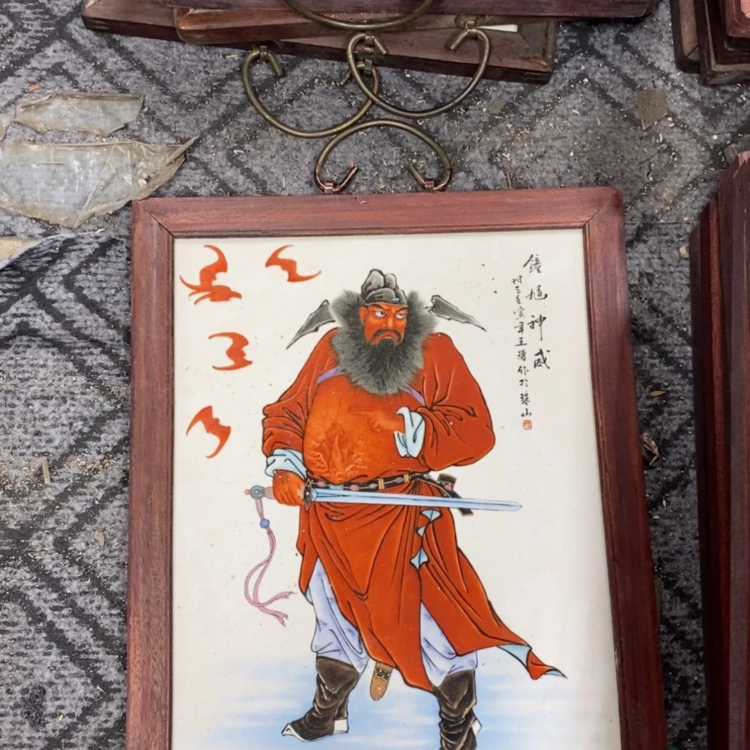 瓷片37*28厘米景德镇瓷板画柴窑烧制