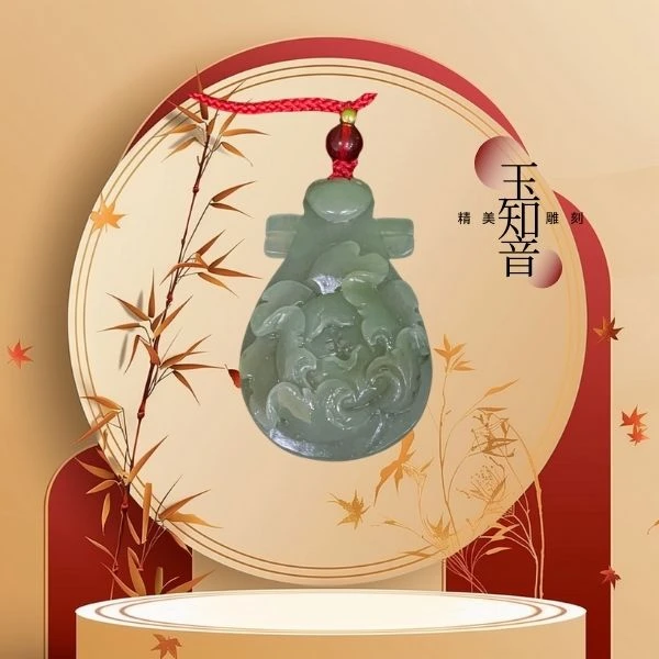 玉知音 和田玉吊坠女款情人节手工时尚女士情侣寓意雕刻精美项坠