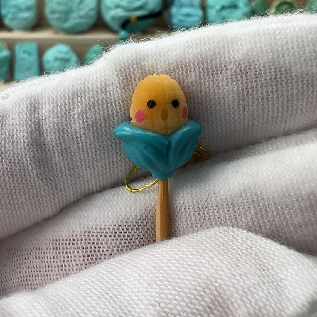 未镶嵌绿松石玉米7.6mm