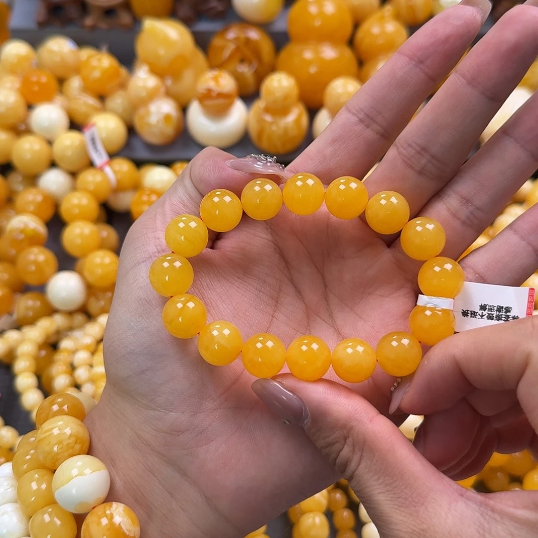 蜜蜡未镶嵌珠宝奇石同料13mm